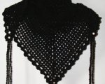 Black twinkle triangular scarf