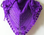 Purple/purple twinkle triangular scarf