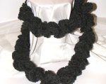 Charcoal spiral scarf