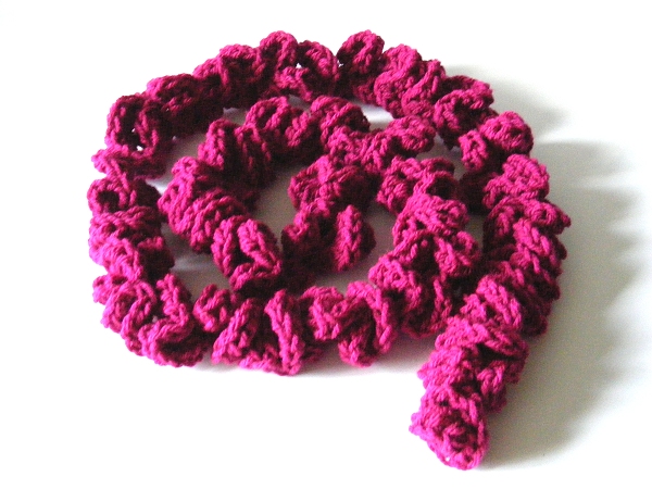 Burgundy spiral scarf